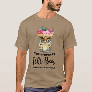 Camiseta Bar Monogramas Funny Island Beach Tiki