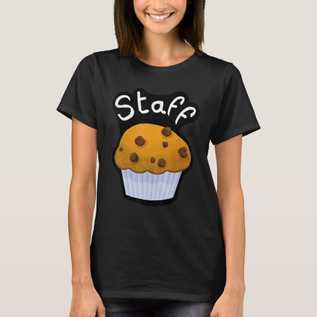 Camiseta Bar Staff Croissant for coffee and bakery house wh (Frente)