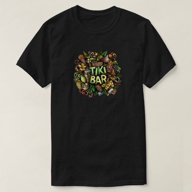 Camiseta Bar T-Shirt Tiki (Frente do Design)