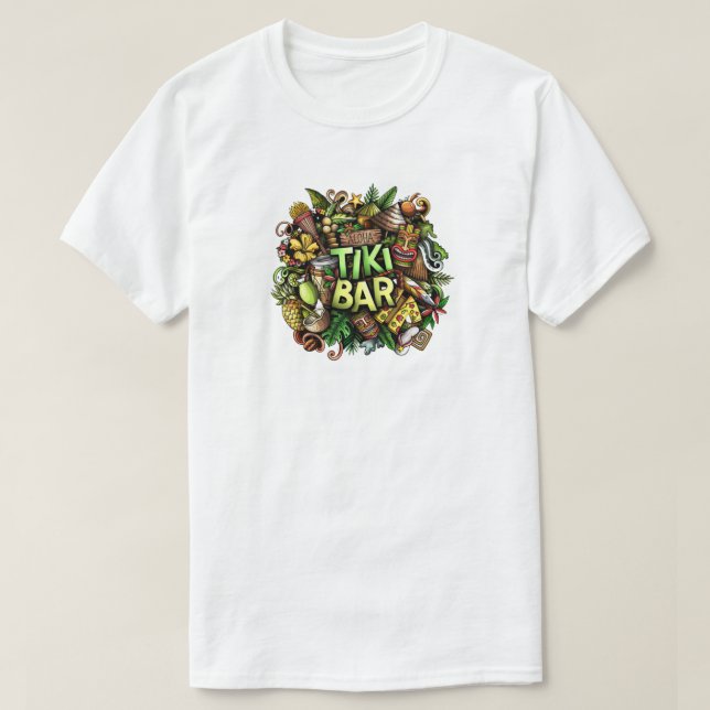 Camiseta Bar T-Shirt Tiki (Frente do Design)