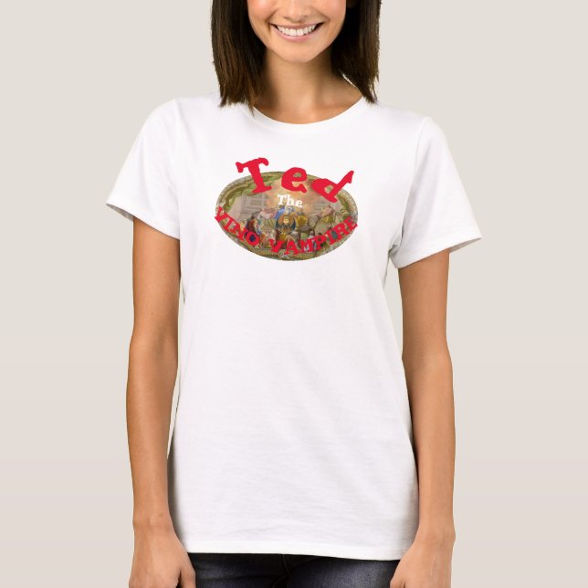 Camiseta Bar Ted the Vino Vampire Ted's Pagan Tiki Shack (Frente)
