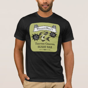 Camiseta Bar Trenton Channel Sushi de Walleye Walt