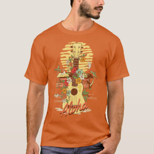 Camiseta Bar Tropical Hut Tiki Aloha Havaiano