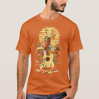 Camiseta Bar Tropical Hut Tiki Aloha Havaiano