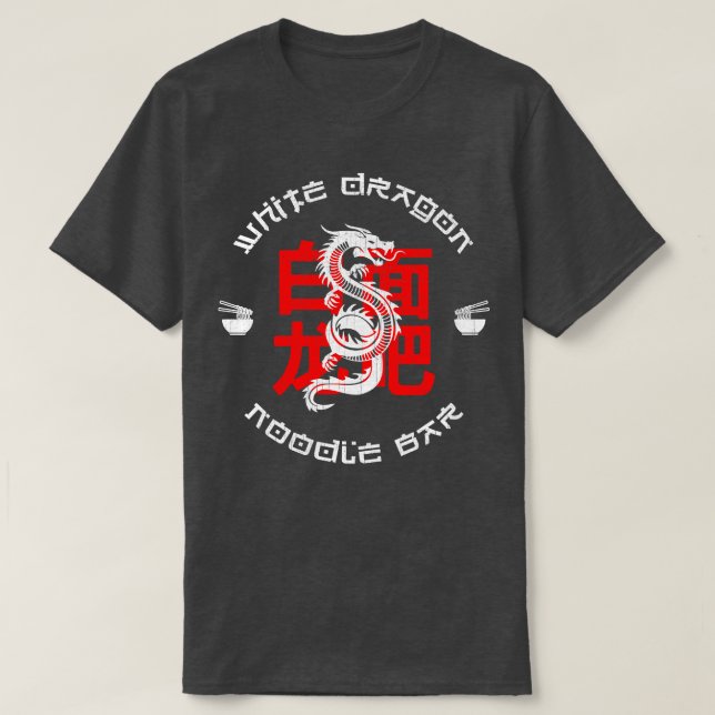 Camiseta Bar White Dragon Noodles (Frente do Design)