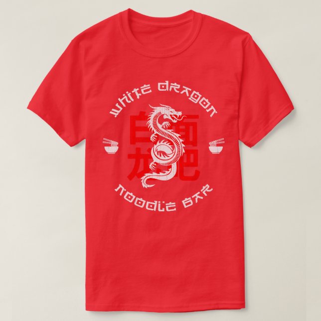 Camiseta Bar White Dragon Noodles (Frente do Design)