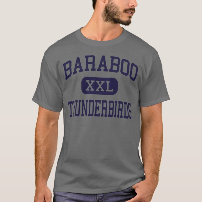Camiseta Baraboo - Thunderbirds - alto - Baraboo Wisconsin (Frente)