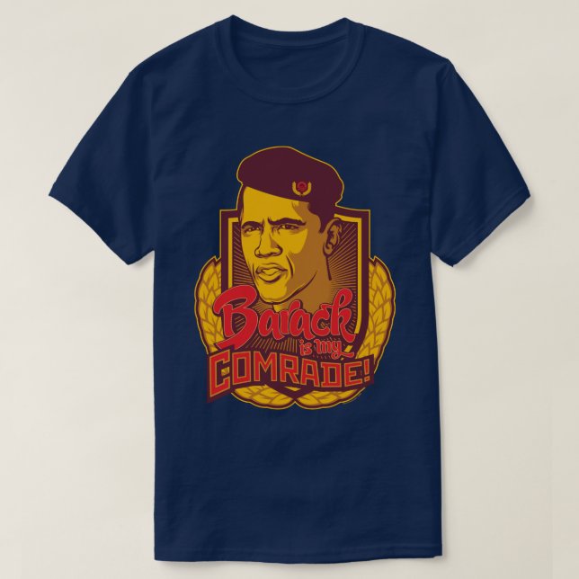 Camiseta Barack é meu camarada (Frente do Design)