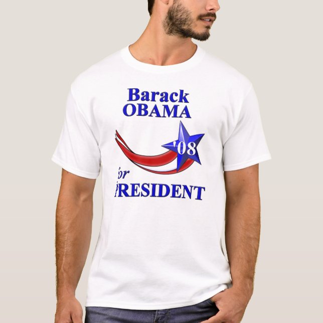 Camiseta Barack Obama 08 (Frente)