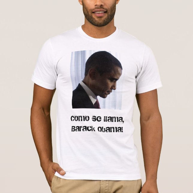 Camiseta barack-obama-2, lama do SE de Como, Barack Obama! (Frente)