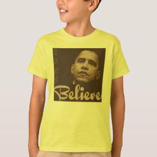 Camiseta Barack Obama acredita o t-shirt do miúdo