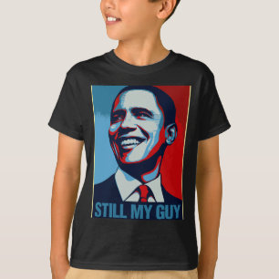 Camiseta Barack Obama Ainda É Meu Cara Retrato de Obama Pre