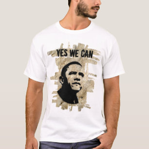 Camiseta Barack Obama (ambos os lados) - balance o estênci