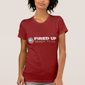 Camiseta Barack Obama ateou fogo acima a pronto para ir