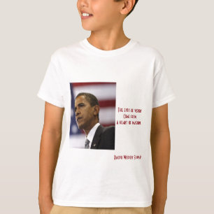 Camiseta Barack Obama coração da paixão