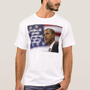 Camiseta Barack Obama coração da paixão