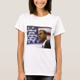 Camiseta Barack Obama coração da paixão