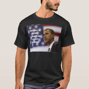 Camiseta Barack Obama coração da paixão