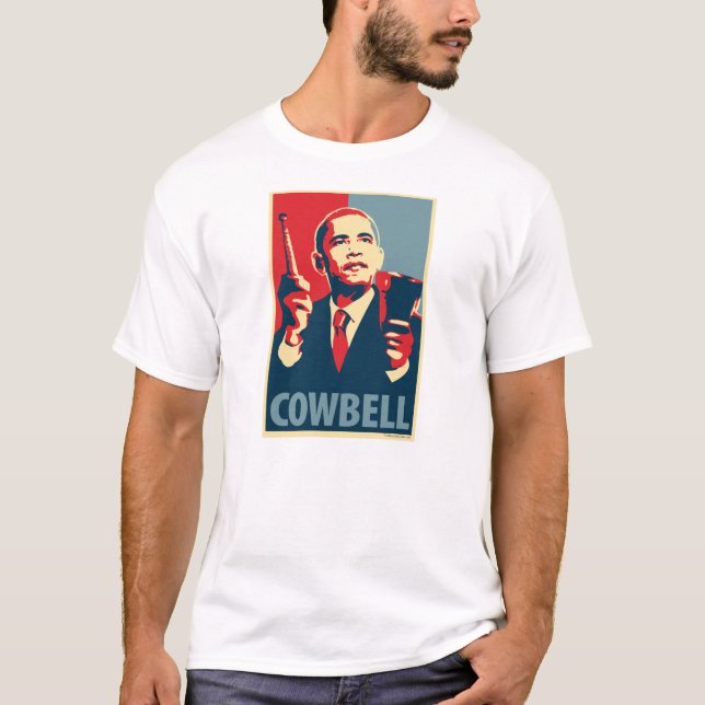 Camiseta Barack Obama - Cowbell: T-shirt de OHP (Frente)