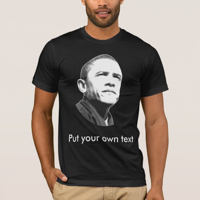Camiseta Barack Obama, customizável (Frente)