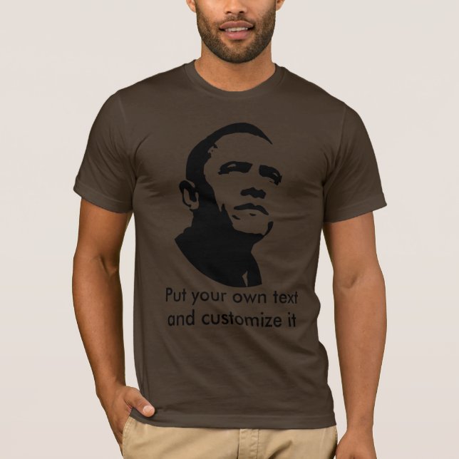 Camiseta Barack Obama - customizável (Frente)