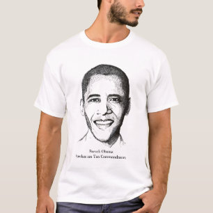 Camiseta Barack Obama - dez mandamentos