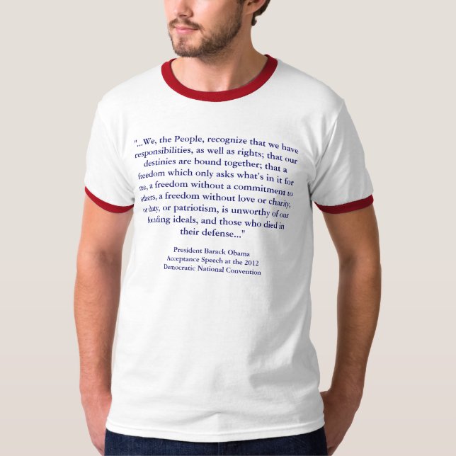 Camiseta Barack Obama - Discurso de Aceitação DNC 2012 (Frente)