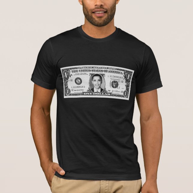 Camiseta Barack Obama Dollar Bill (Frente)