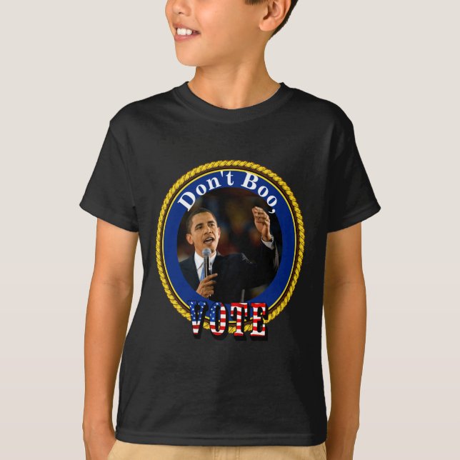 Camiseta Barack Obama Dont Boo Vote  (Frente)