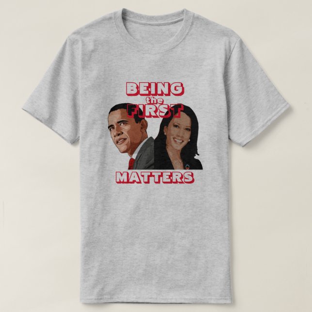 Camiseta Barack Obama Kamala Harris T-Shirt (Frente do Design)