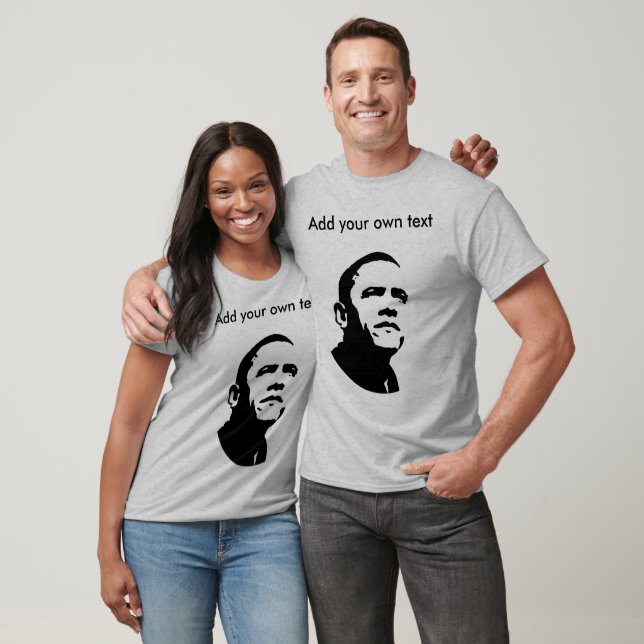 Camiseta Barack Obama - Longa Folga Personalizável (Unissex)