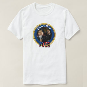 Camiseta Barack Obama...Não Boo, VOTE