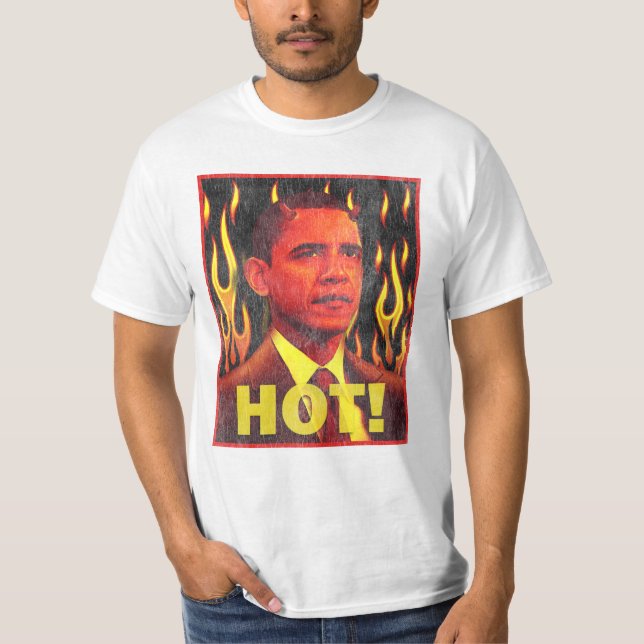 Camiseta Barack Obama o Anti-Cristo (Frente)