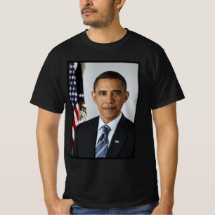 Camiseta Barack Obama Presidente dos EUA Casa Branca Retrat