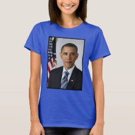 Camiseta Barack Obama Presidente dos EUA Casa Branca Retrat