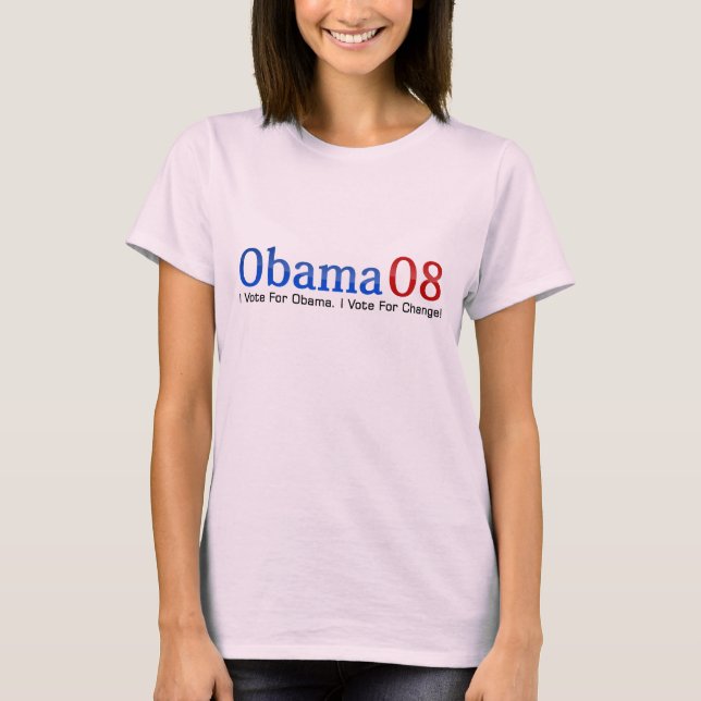 Camiseta Barack Obama Roupa, T-Shirt (Frente)