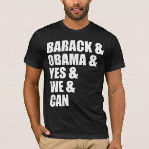 Camiseta Barack & Obama & sim & nós & podem t-shirt