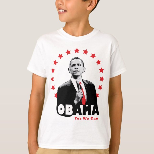 Camiseta Barack Obama - sim nós podemos (Frente)