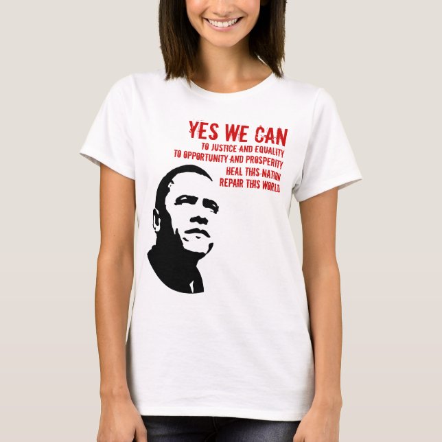 Camiseta Barack Obama: SIM NÓS PODEMOS… rd (Frente)