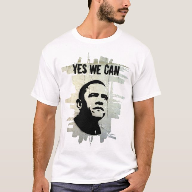Camiseta Barack Obama. Stencil.bckgrnd.cncrt (Frente)