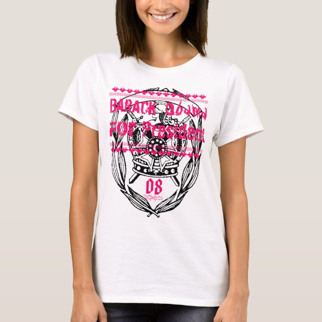 Camiseta Barack Obama Tee Gráfico (Frente)