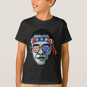 Camiseta Barack Obama Usa Gles Bandana Demonstro Patriótico