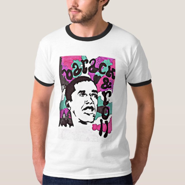 Camiseta Barack & Roll (masculino) (Frente)