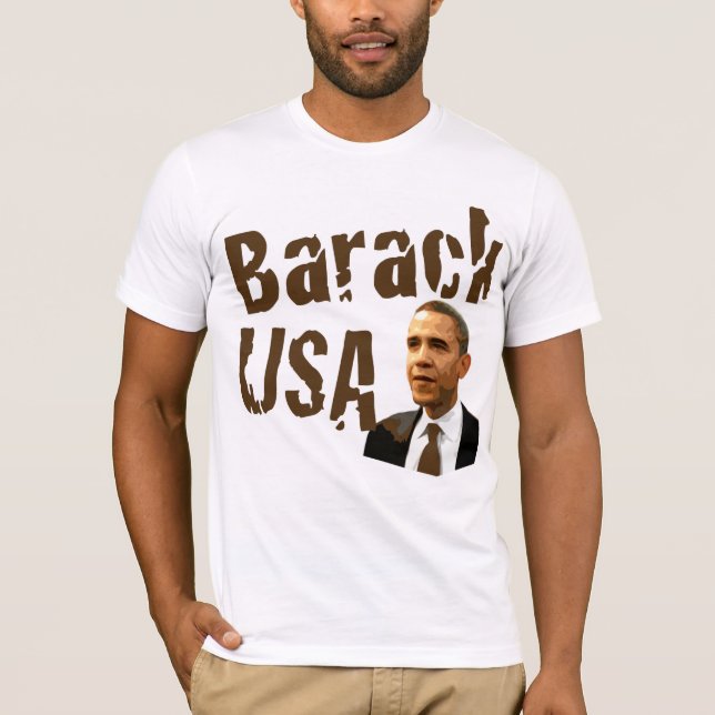 Camiseta Barack USA Pro-Obama T-Shirt (Frente)