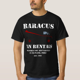 Camiseta Baracus Van Rentals Mostra O T-Shirt B.A Da Equipe