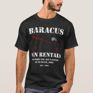 Camiseta Baracus Van Rentals Mostra O T-Shirt B.A Da Equipe