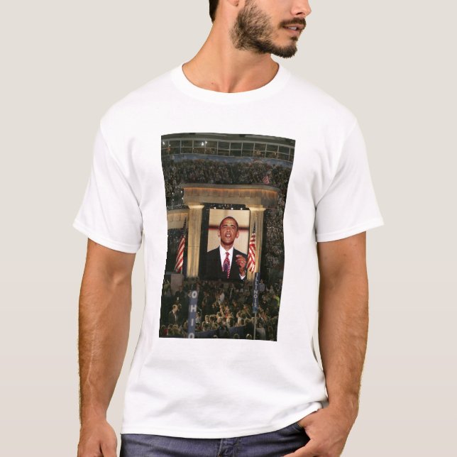Camiseta Barak Obama fala na última noite do (Frente)