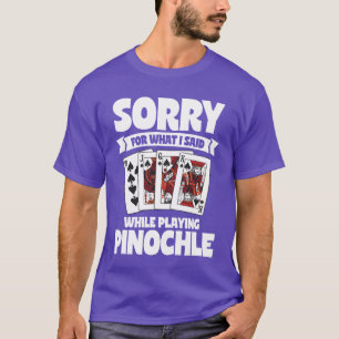 Camiseta Baralho de Cartas de Jogos Pinochle retrô retrô