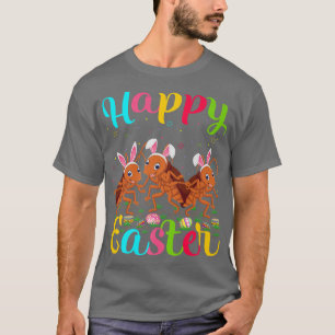 Camiseta Barata-Barata Páscoa Páscoa Coelhinha Coelhinha Fe