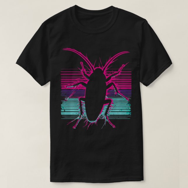 Camiseta Barata Vintage Roach Cucaracha Inseto Lover (Frente do Design)